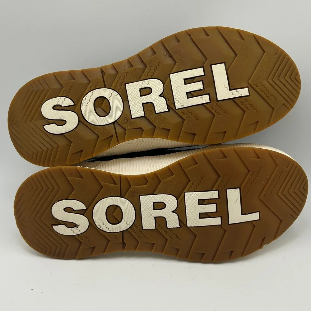 Sorel Out N About III Low Waterproof Platform Sneakers Womens 8.5 Black Gorpcore